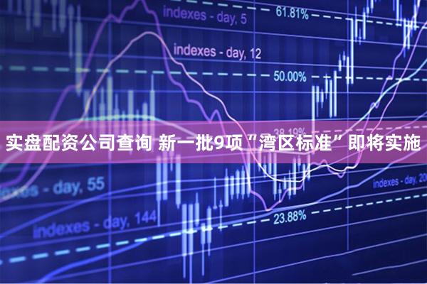 实盘配资公司查询 新一批9项“湾区标准”即将实施